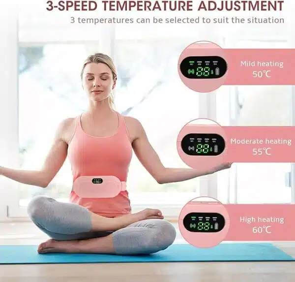 Portable Cordless Heating Pad For Cramps Relief & Massager - Image 3