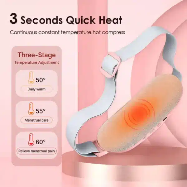 Portable Cordless Heating Pad For Cramps Relief & Massager - Image 4