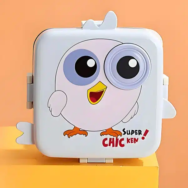 Cute Chicken-Themed Stainless Steel Lunch Box for Kids - Image 6