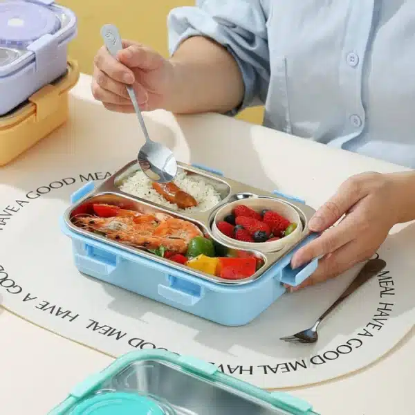 Trio Bento lunch box ( stainless steel ) - Image 3