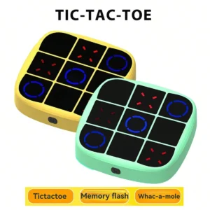4-in-1 Electronic Tic Tac Toe Bolt Game – Portable Handheld Puzzle Console