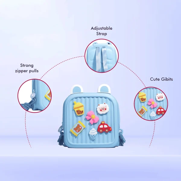 Toddler Mini Cute Backpack with DIY Cute Cartoon Animal For Preschool Kids - Image 4