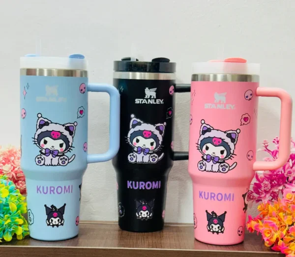 Pink Kuromi Stanley-Style Tumbler - Image 2
