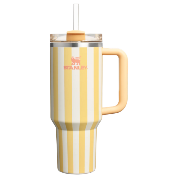 STANLEY Quencher H2.0 Tumbler with Handle and Straw 40 oz | Flowstate 3-Position Lid | Cup Holder Compatible for Travel | Insulated Stainless Steel Cup | BPA-Free | Cornflower Cabana Gloss - Image 4