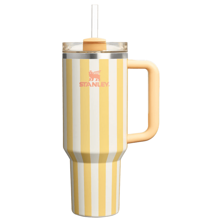 STANLEY Quencher H2.0 Tumbler with Handle and Straw 40 oz | Flowstate 3-Position Lid | Cup Holder Compatible for Travel | Insulated Stainless Steel Cup | BPA-Free | Cornflower Cabana Gloss - Image 4