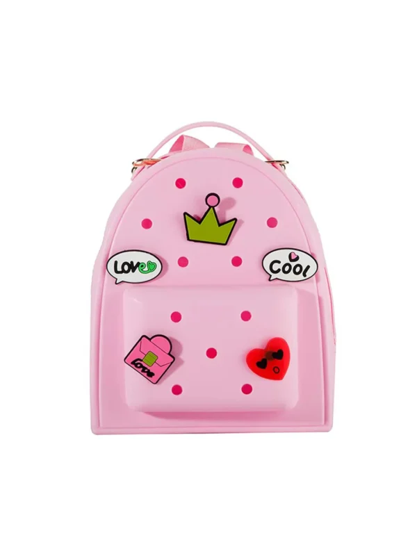 Silicone Jelly Mini Backpack – Small Size | Lightweight, Waterproof Bag for Women, Boys & Girls | Pool, Beach, Gym Use | Customizable with Charms | Easy to Clean (Black - Image 7