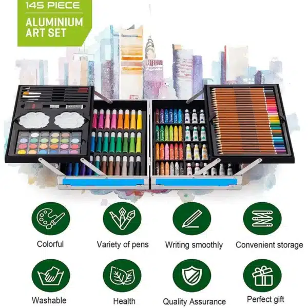 145pcs Art Painting Trunk for Kids & Adults – Complete Art Box Set for Creativity & Fun - Image 6