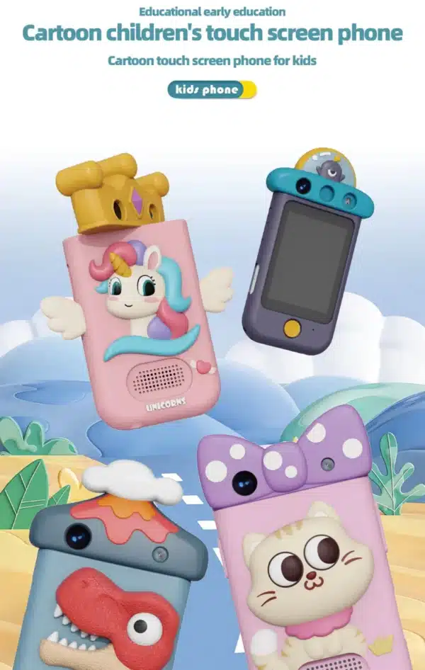 3D Kids Smartphone X19 | Educational Touchscreen Toy with 360° Camera, Music & Games | 2.8” Screen - Image 9