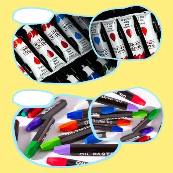145pcs Art Painting Trunk for Kids & Adults – Complete Art Box Set for Creativity & Fun - Image 7