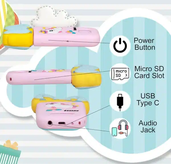 3D Kids Smartphone X19 | Educational Touchscreen Toy with 360° Camera, Music & Games | 2.8” Screen - Image 19