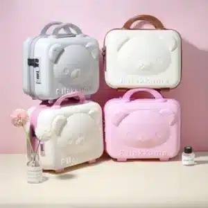 Cute Bear 3D Vanity Case with Lock