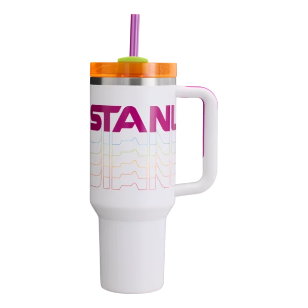 Stanley Reverb Quencher H2.0 FlowState™ Tumbler | 40 oz – Vivid Violet, Black, Frost, Azure - Image 4