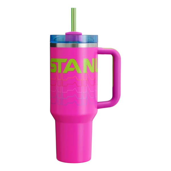 Stanley Reverb Quencher H2.0 FlowState™ Tumbler | 40 oz – Vivid Violet, Black, Frost, Azure - Image 2