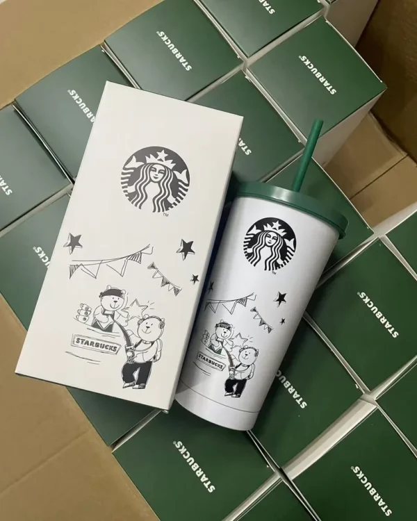 Starbucks Celebration Steel Sipper with Straw – Premium Stainless Steel Tumbler