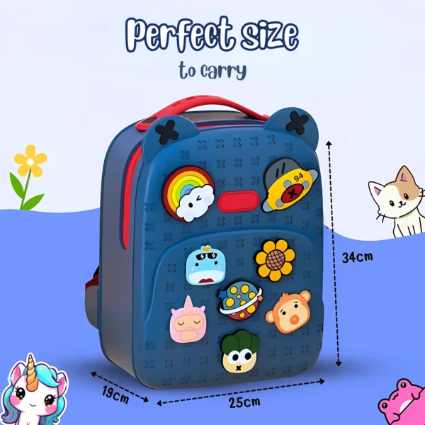 STOFFIER GARTEN School Bag – Water-Resistant, Stylish & Durable with DIY Patches - Image 2