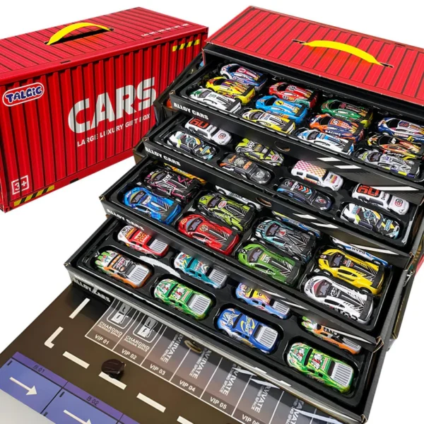Cars – Luxury Gift Box | 48pcs Alloy Pull-Back Cars for Kids - Image 3