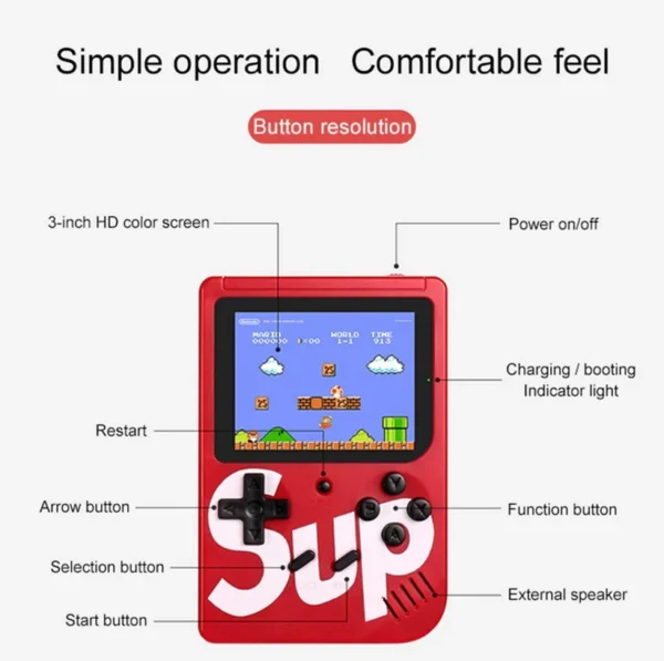 Sup Game Box – 400 Retro Games | 3” HD Screen - Image 6
