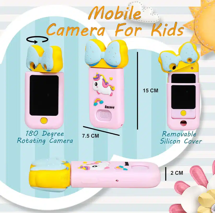 3D Kids Smartphone X19 | Educational Touchscreen Toy with 360° Camera, Music & Games | 2.8” Screen - Image 18