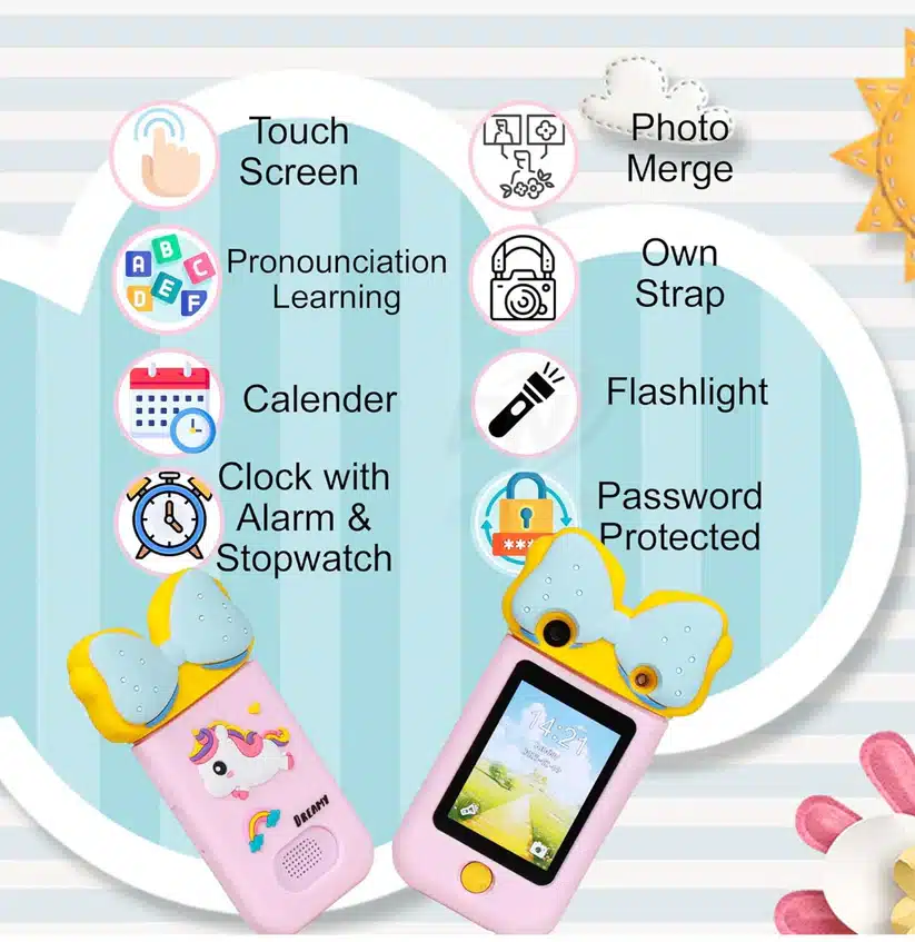 3D Kids Smartphone X19 | Educational Touchscreen Toy with 360° Camera, Music & Games | 2.8” Screen - Image 21