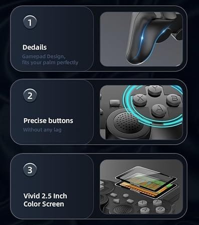 500-in-1 Handheld Retro Video Game Console for Kids | Rechargeable Portable Gamepad - Image 6