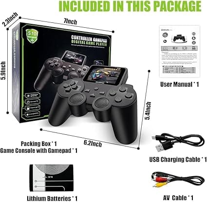 500-in-1 Handheld Retro Video Game Console for Kids | Rechargeable Portable Gamepad - Image 8