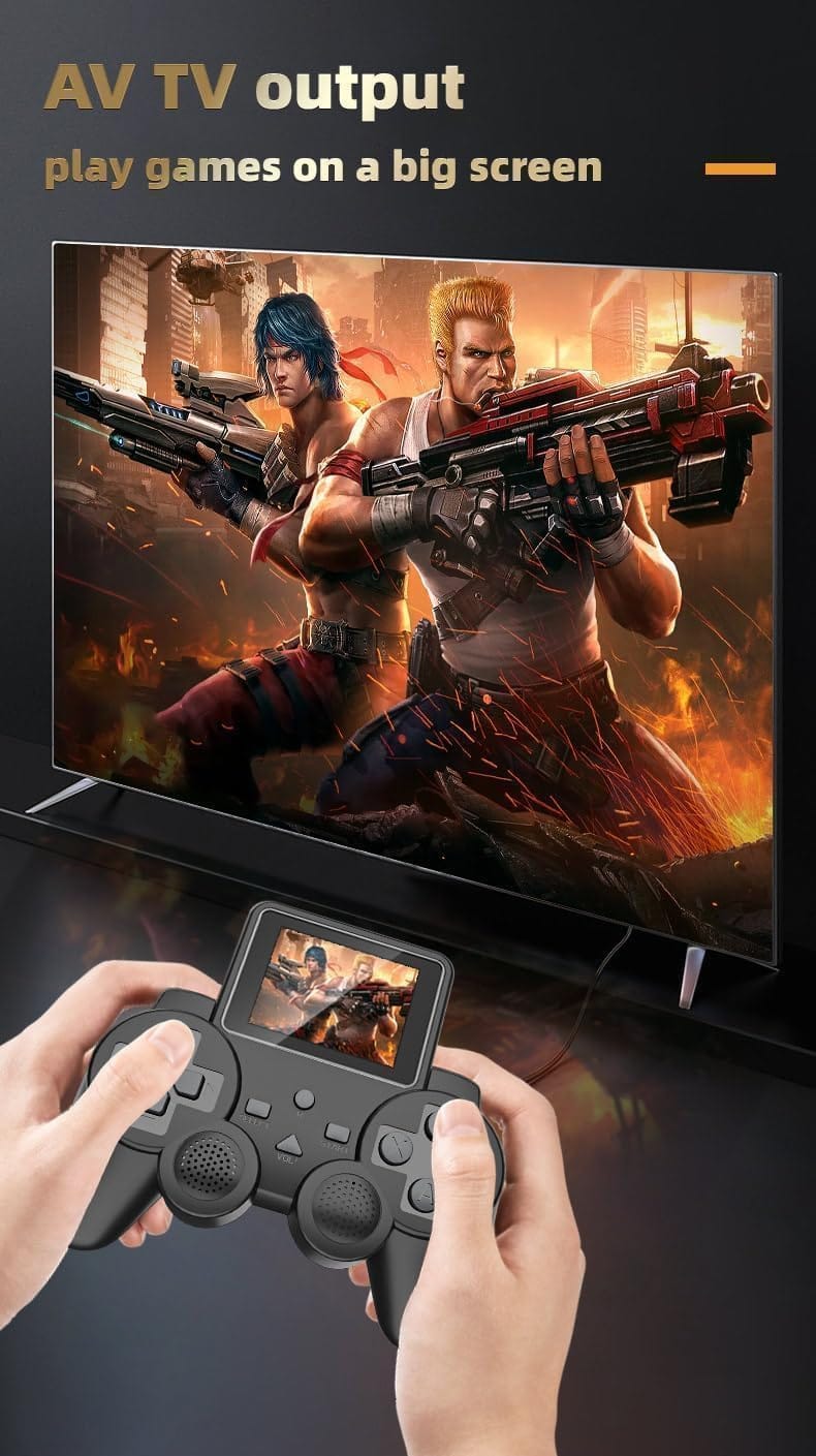 500-in-1 Handheld Retro Video Game Console for Kids | Rechargeable Portable Gamepad - Image 5