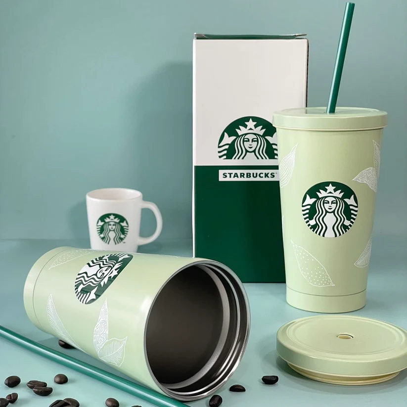 Starbucks Original Coffee Tumbler – 500ml Mint Green with Straw - Image 7