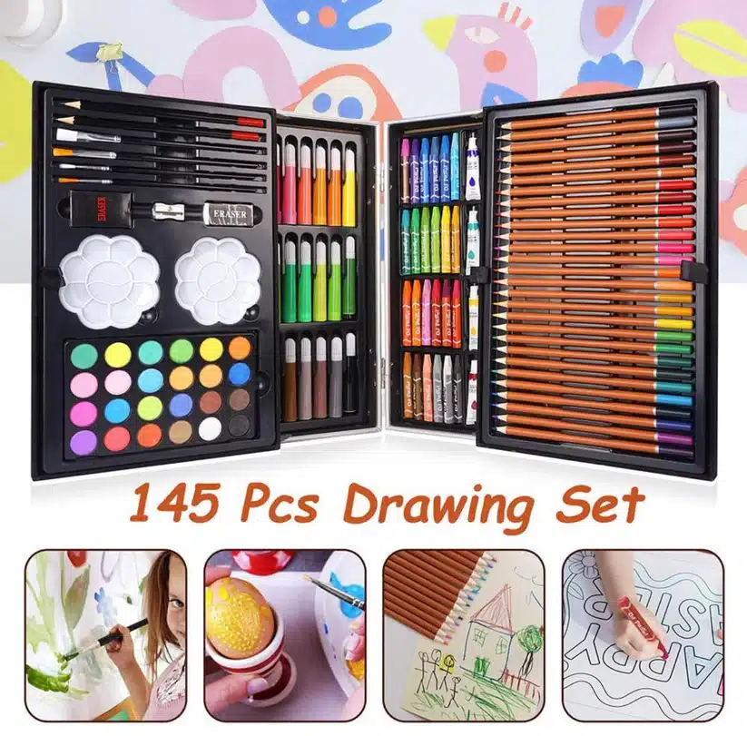 145pcs Art Painting Trunk for Kids & Adults – Complete Art Box Set for Creativity & Fun - Image 12