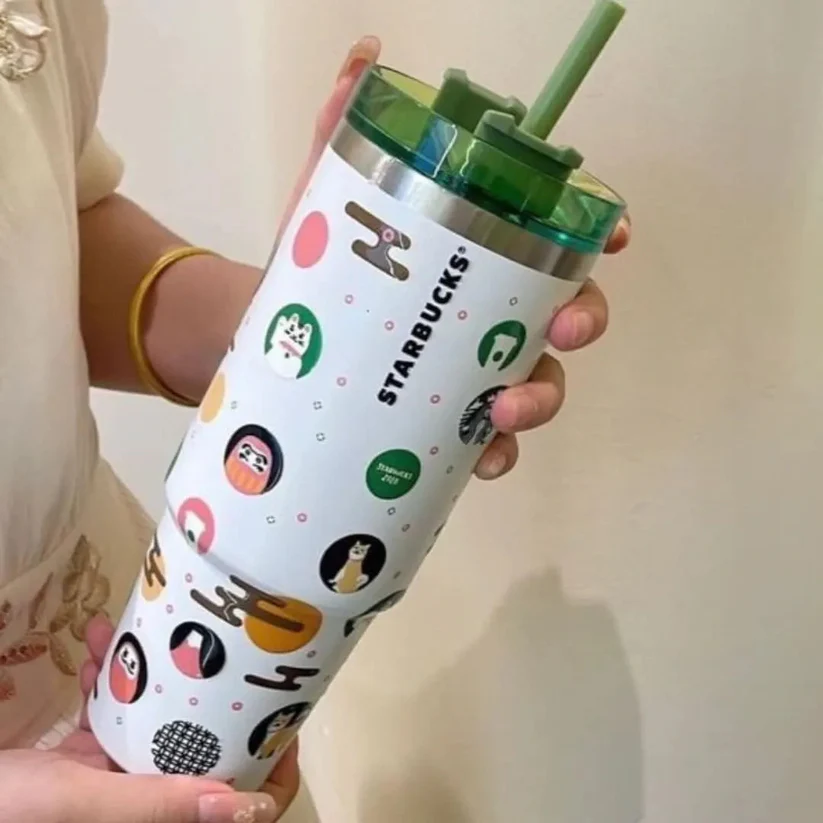 Starbucks Lucky Cat Tumbler with Straw 30 OZ | 800 ML