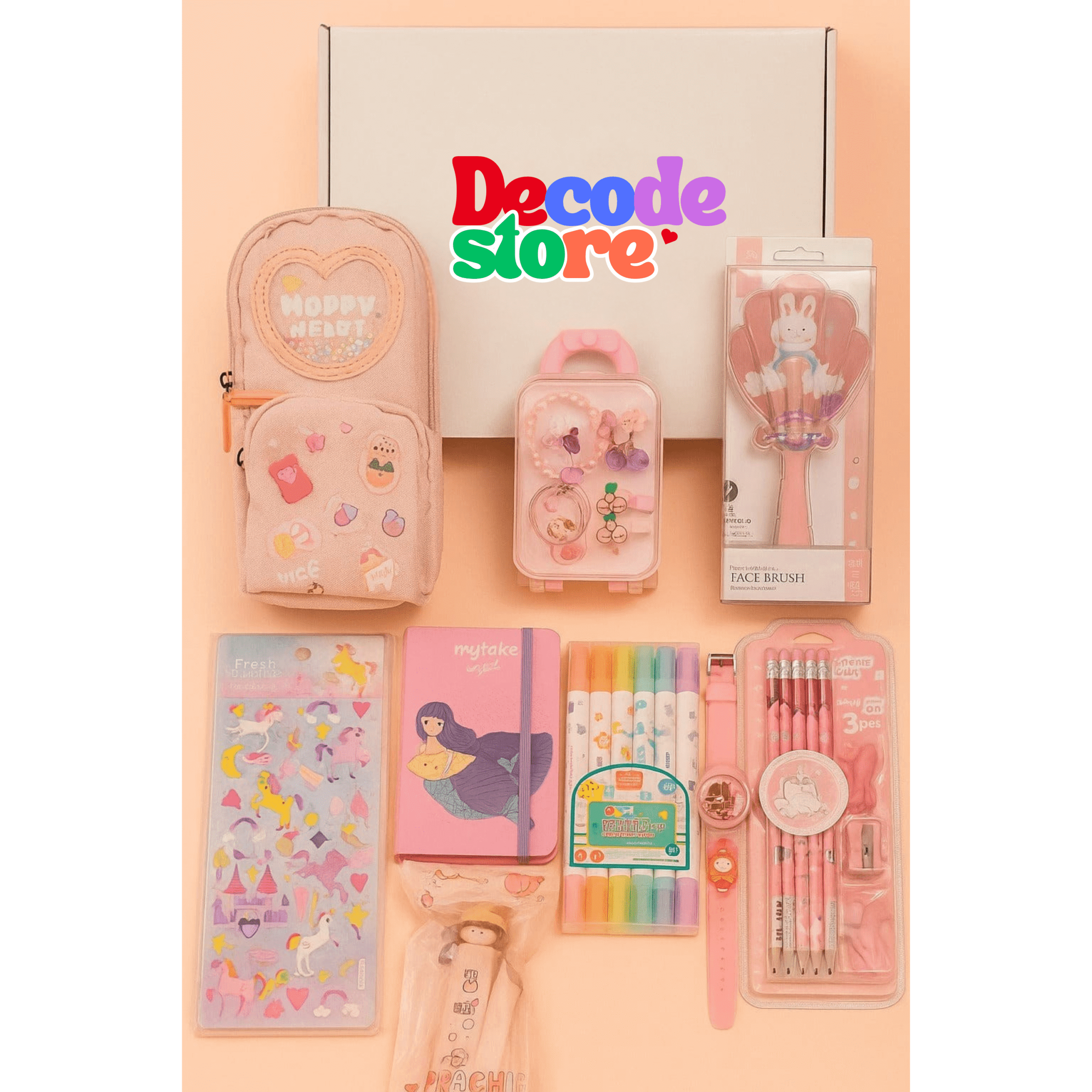 Gift Box for Sister on Rakhi | Pink Theme Stationery Surprise | Rakshabandhan 2025 Special