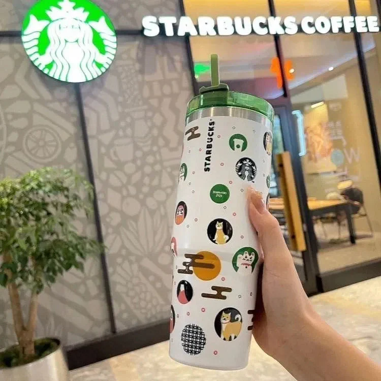Starbucks Lucky Cat Tumbler with Straw 30 OZ | 800 ML - Image 2