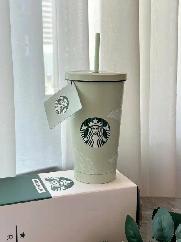 Starbucks Original Coffee Tumbler – 500ml Mint Green with Straw - Image 8