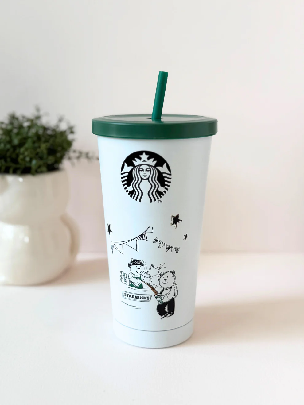 Starbucks Celebration Steel Sipper with Straw – Premium Stainless Steel Tumbler - Image 3