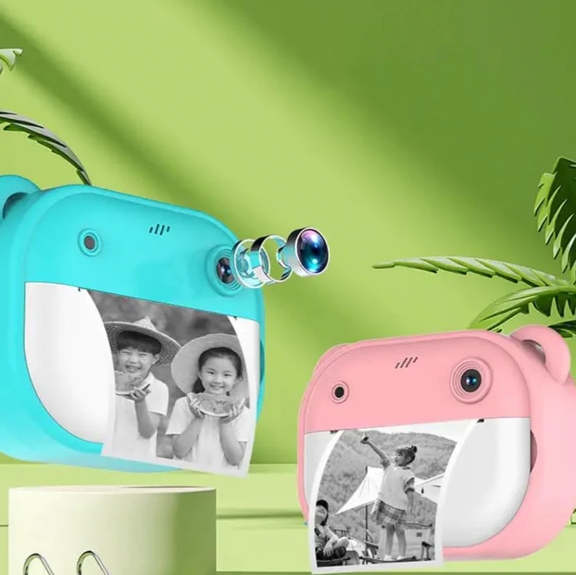 InstaPix Bear Kids Instant Print Camera – Dual Lens, 1080P HD, Fun Filters - Image 3