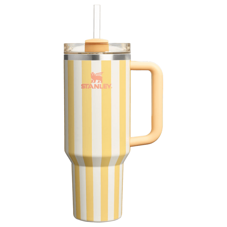 STANLEY Quencher H2.0 Tumbler with Handle and Straw 40 oz | Flowstate 3-Position Lid | Cup Holder Compatible for Travel | Insulated Stainless Steel Cup | BPA-Free | Cornflower Cabana Gloss - Image 4