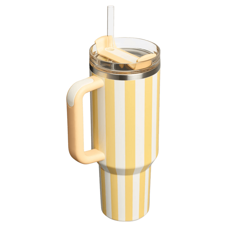 STANLEY Quencher H2.0 Tumbler with Handle and Straw 40 oz | Flowstate 3-Position Lid | Cup Holder Compatible for Travel | Insulated Stainless Steel Cup | BPA-Free | Cornflower Cabana Gloss - Image 2