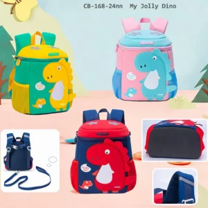 Premium Quality 3D Dino Backpack for Kindergarten Kids – Cute, Soft & Lightweight