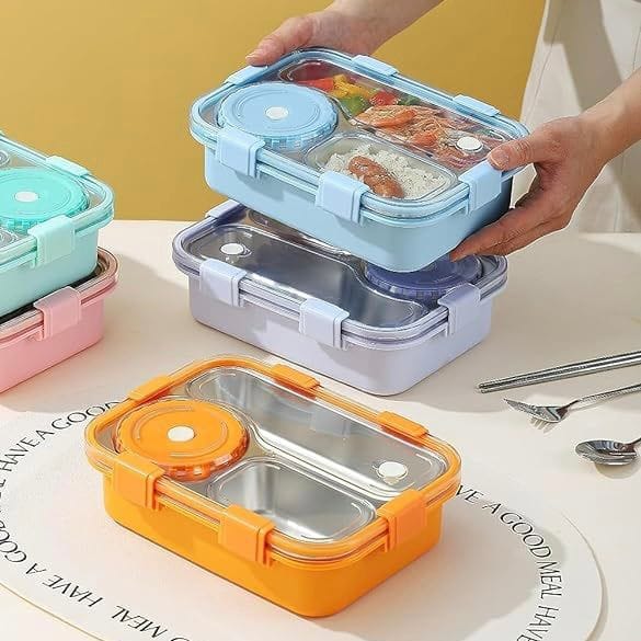 Trio Bento lunch box ( stainless steel )
