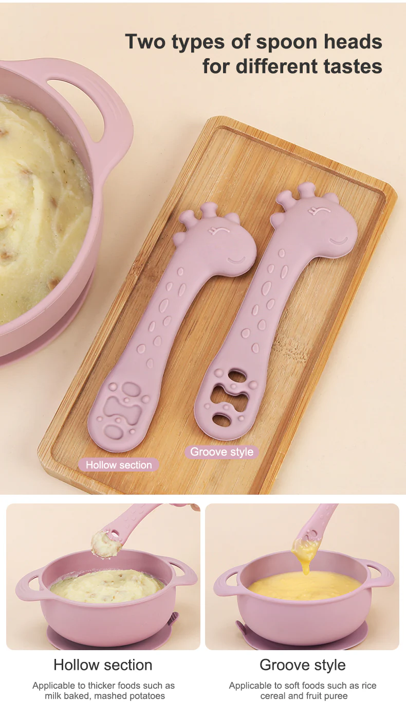 Cute Baby Giraffe First Stage Self-Feeding Spoons (Pack of 2) - Image 7