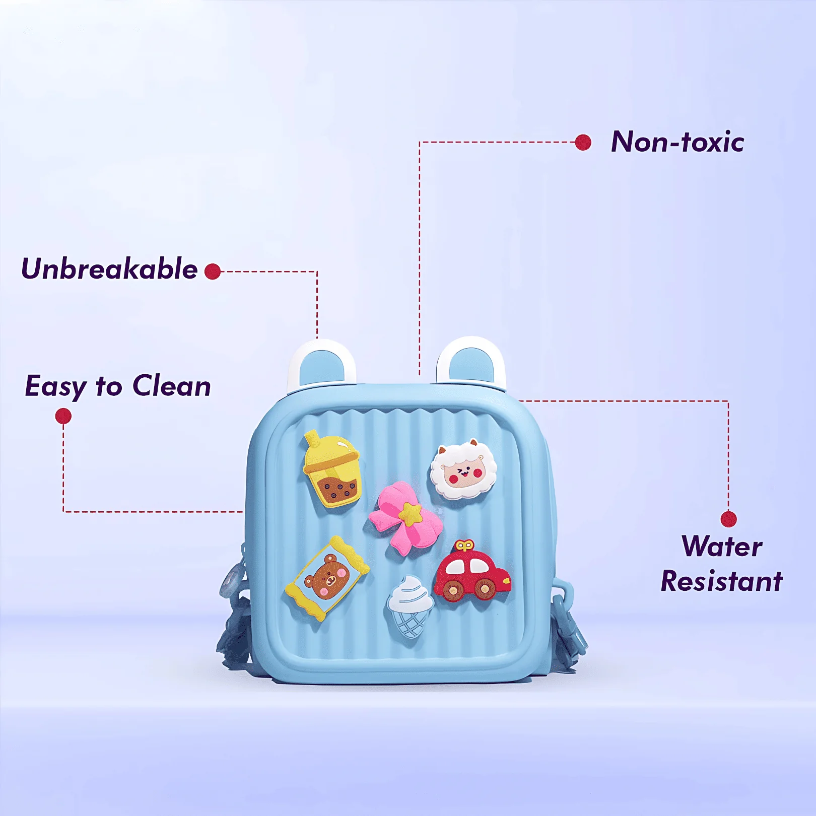 Toddler Mini Cute Backpack with DIY Cute Cartoon Animal For Preschool Kids - Image 3