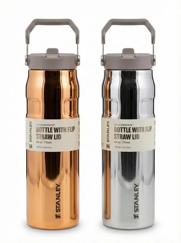 Stanley Flowstate™ 24oz Metallic Shiny Water Bottle with Flip Straw Lid