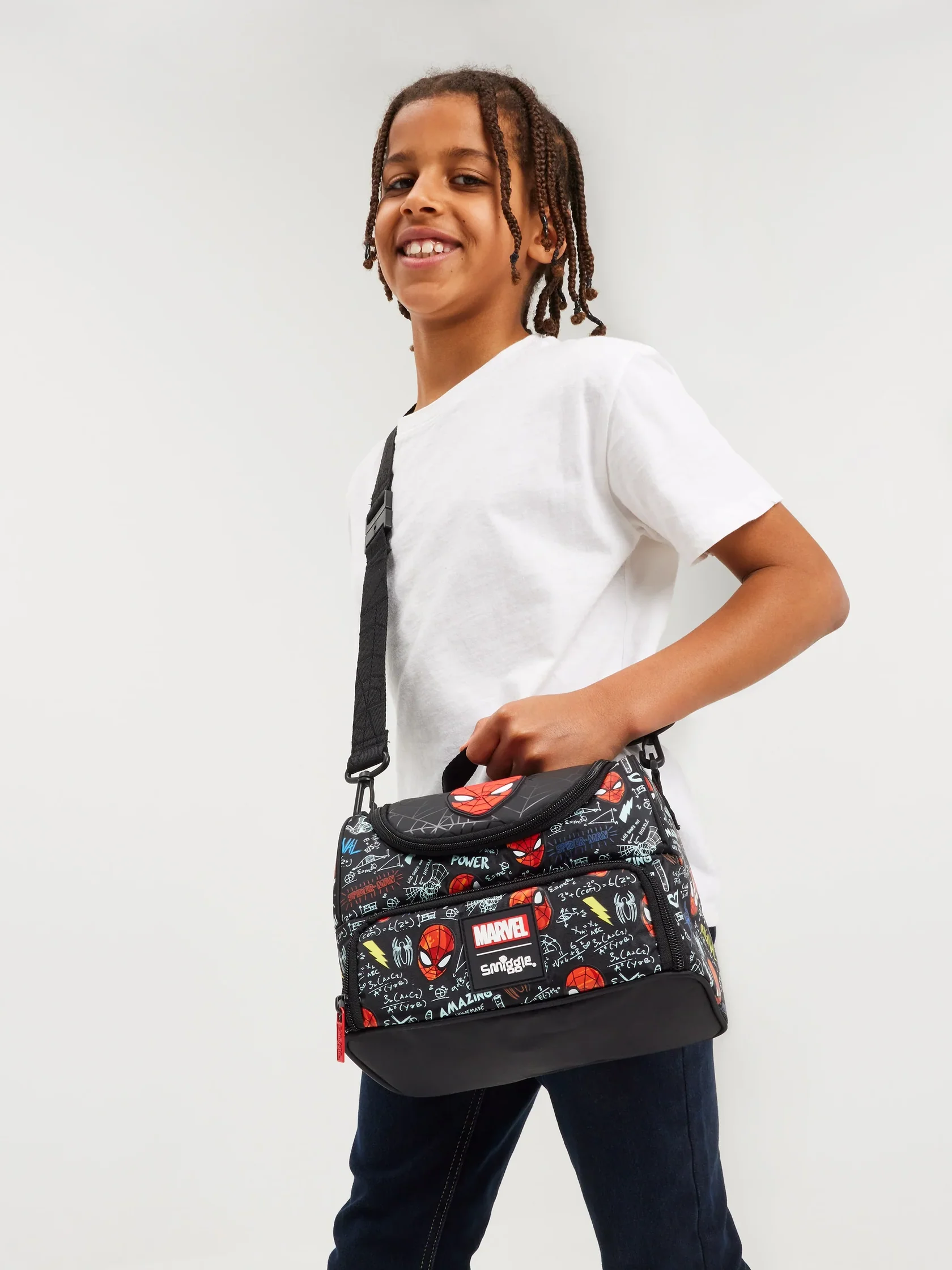 Smiggle Lunch Bag : Spider-Man Double Decker 7 Inch For Kids - Image 5