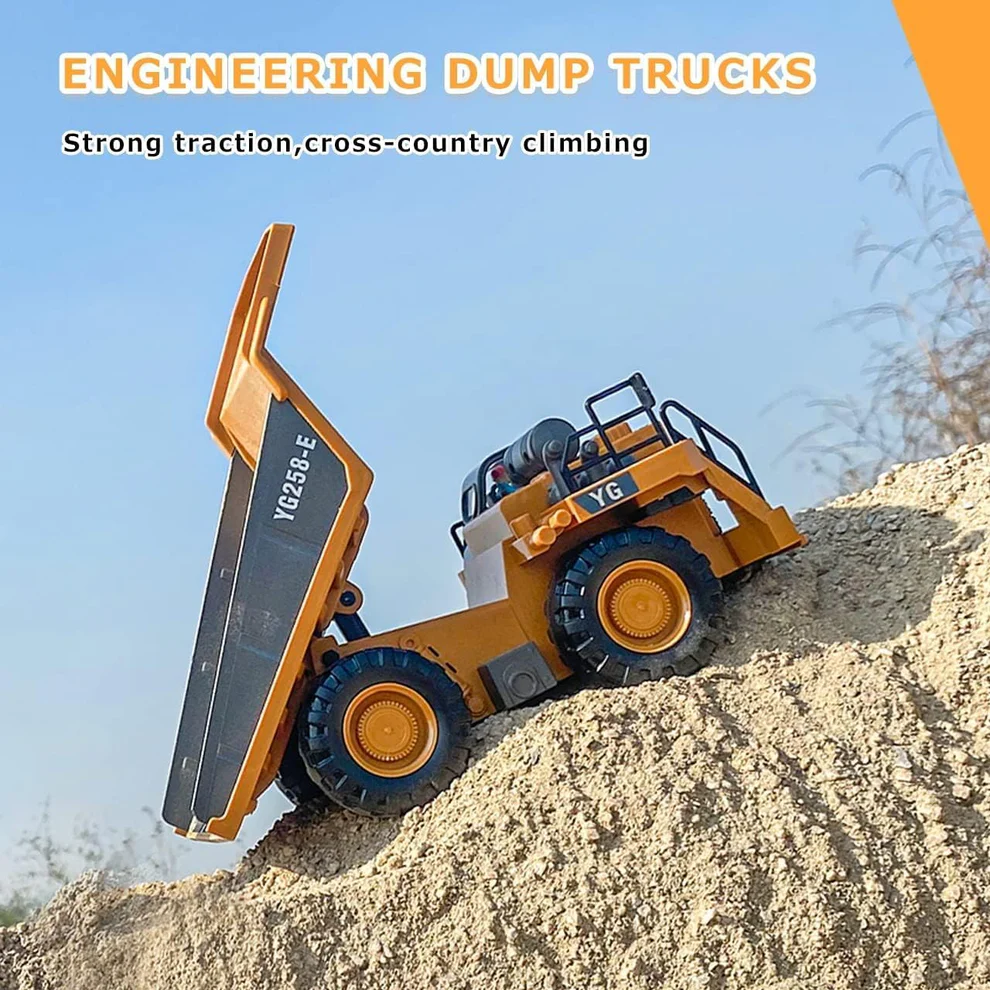 Yigong BC1047 – 1/20 Scale RC Hydraulic Dump Truck (2.4GHz, 10CH, Die-Cast Metal) - Image 9