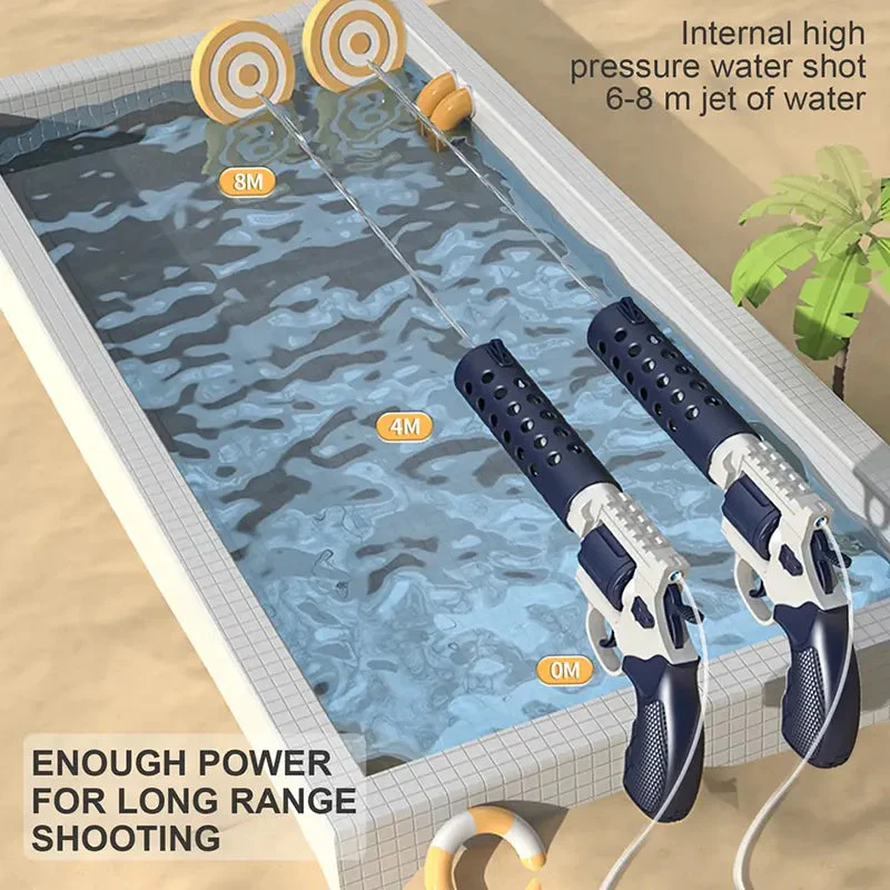 New Revolver Electric Water Gun with Bag for Kids - Rechargeable water gun with 750 CC Silicon bag - Image 3