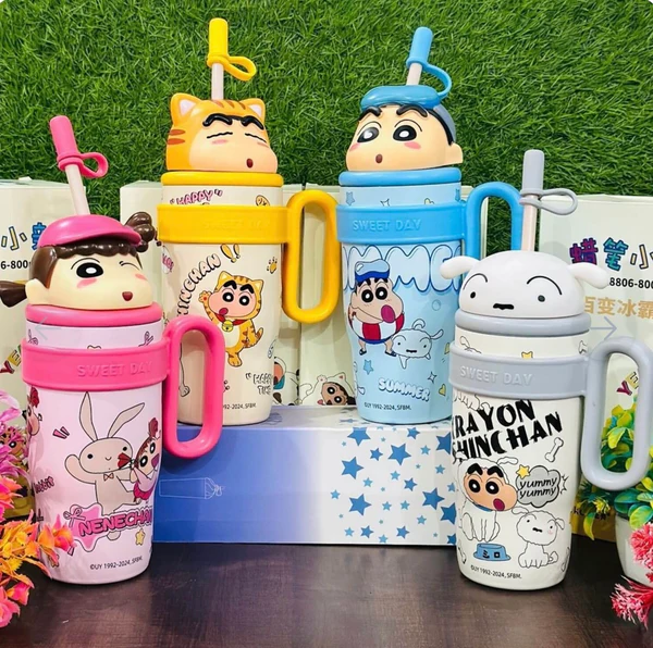 Limited Edition Shinchan Cartoon Insulated Sipper/Tumbler - 800 ml