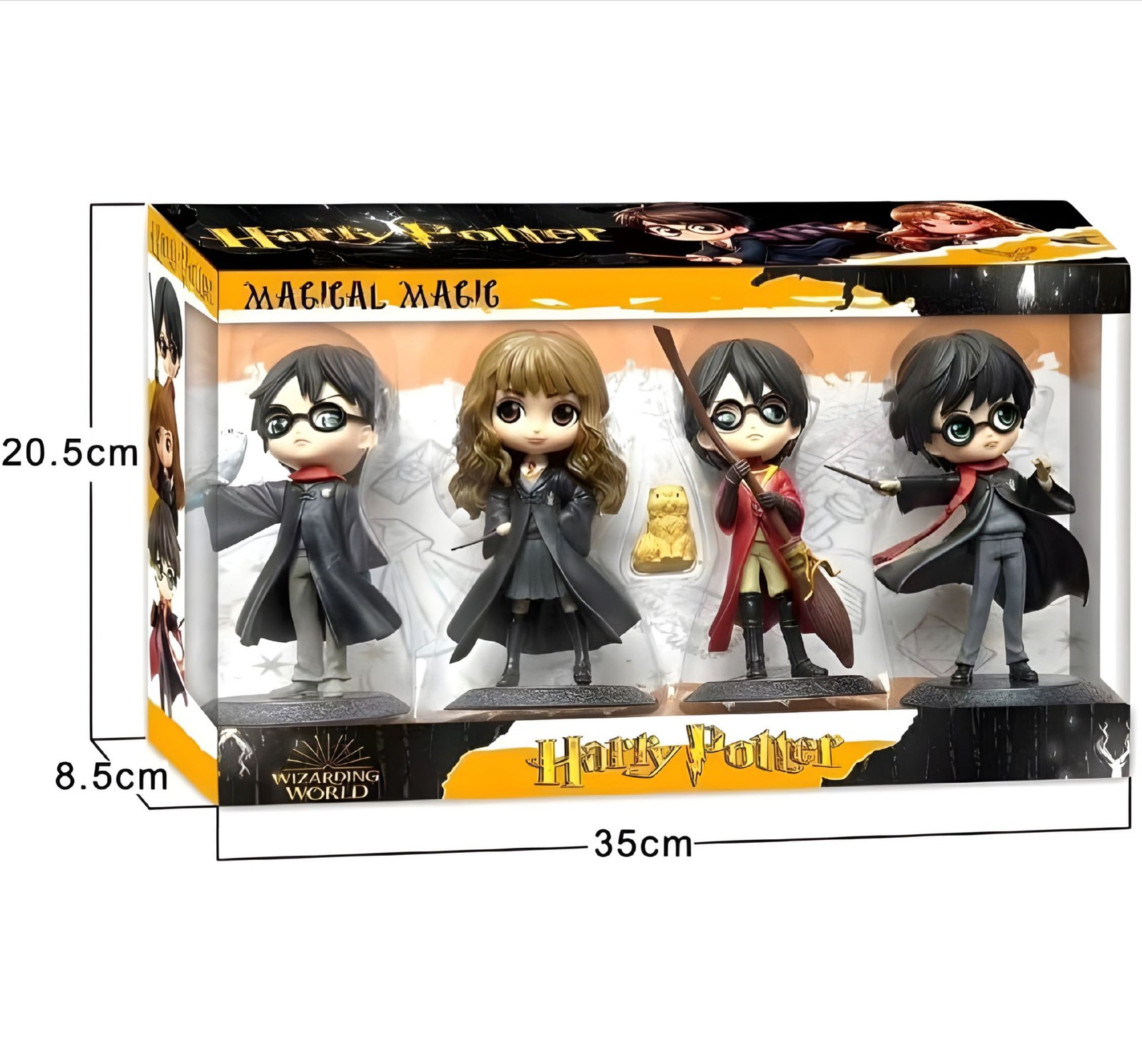 Wizarding World Collectible Harry Potter Character Figurines Set, 4-Piece - Image 4
