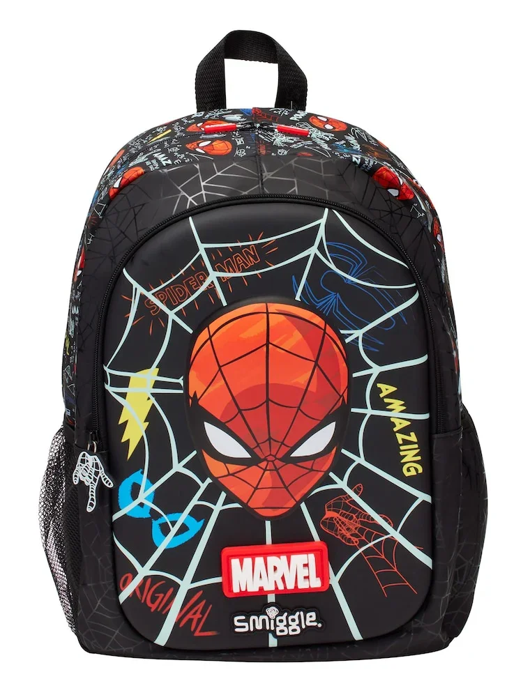 Smiggle School Bag : Spider-Man Colorful & Stylish 16 Inch Backpack for Kids
