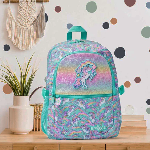 Smiggle - 16 inch Premium Rainbow unicorn Backpacks