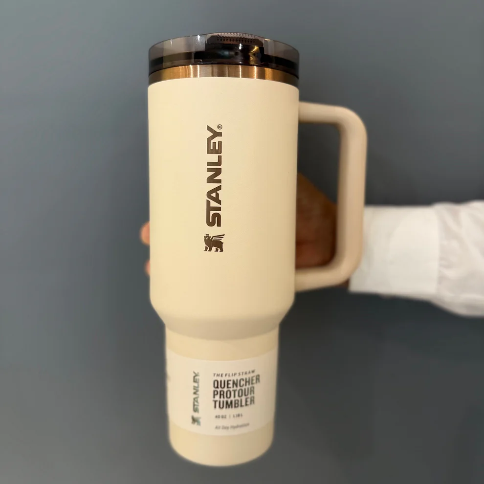 Stanley Quencher ProTour FlipStraw Tumbler | 40 OZ | Beige Gold - Image 4