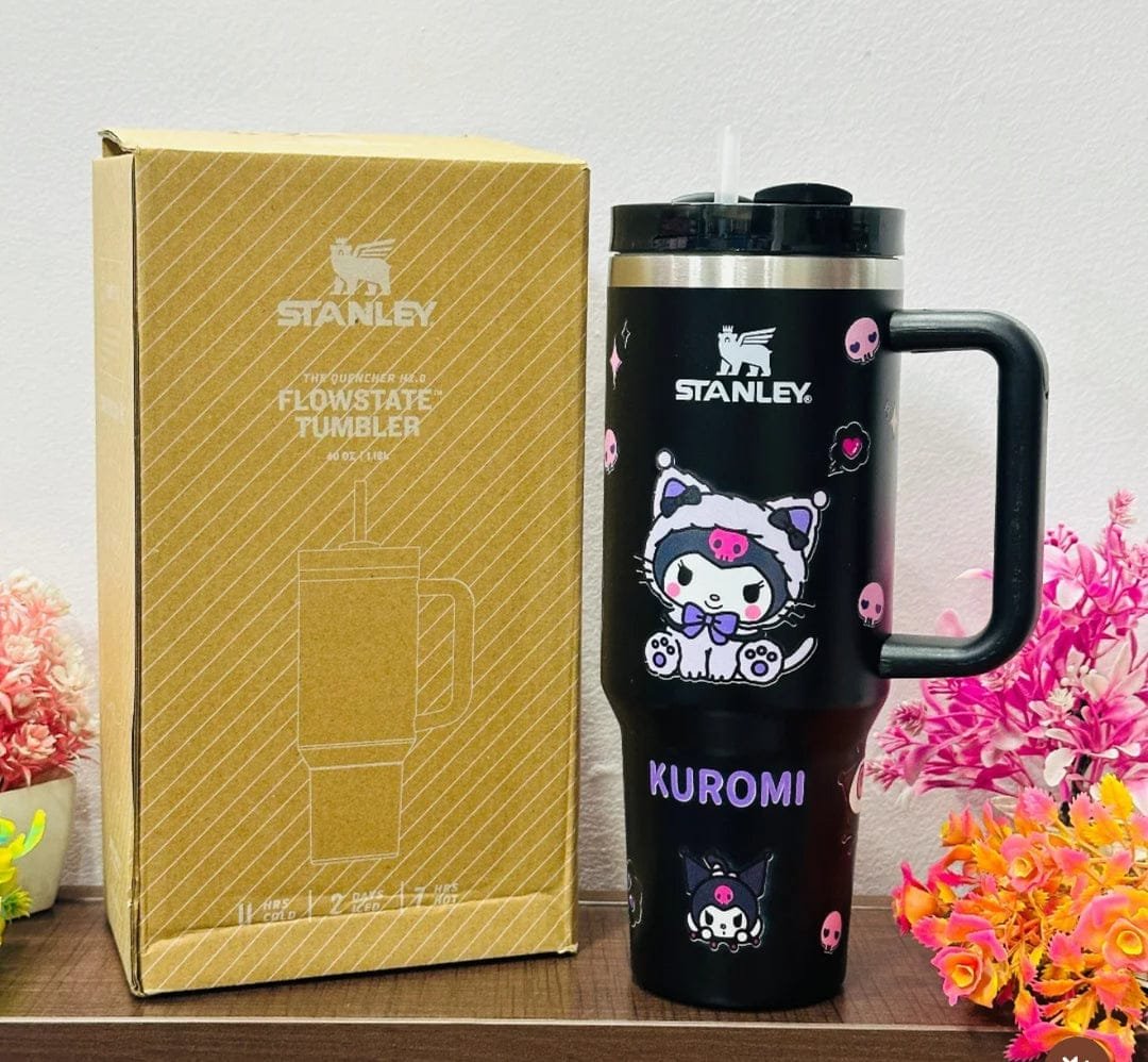 Pink Kuromi Stanley-Style Tumbler
